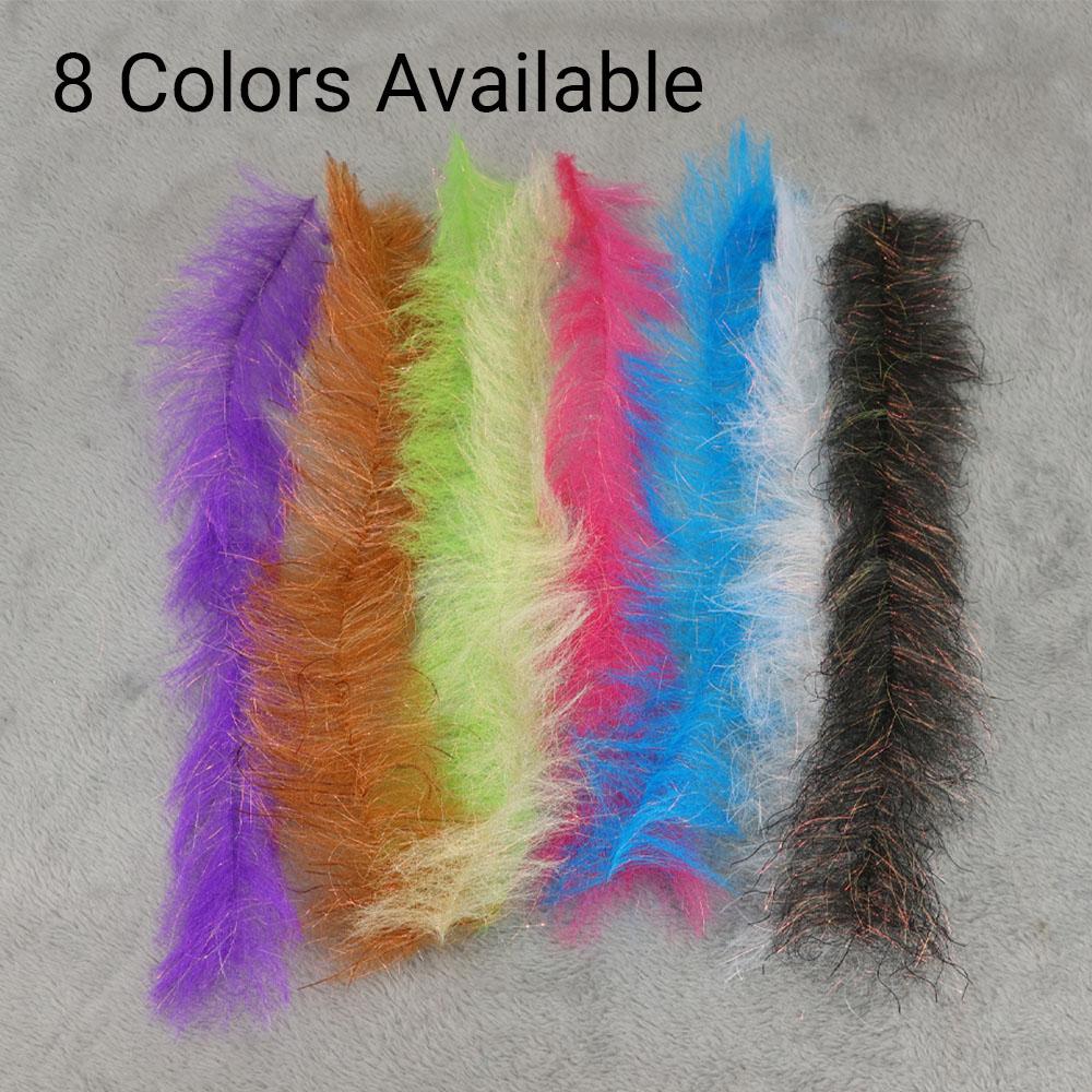 2 Packungen Streamer Dubbingbürste mit mehreren Breiten Fliegenfischen Bindematerial Lachs Steelhead Fliegen Ersatz für Chenille/Hechel