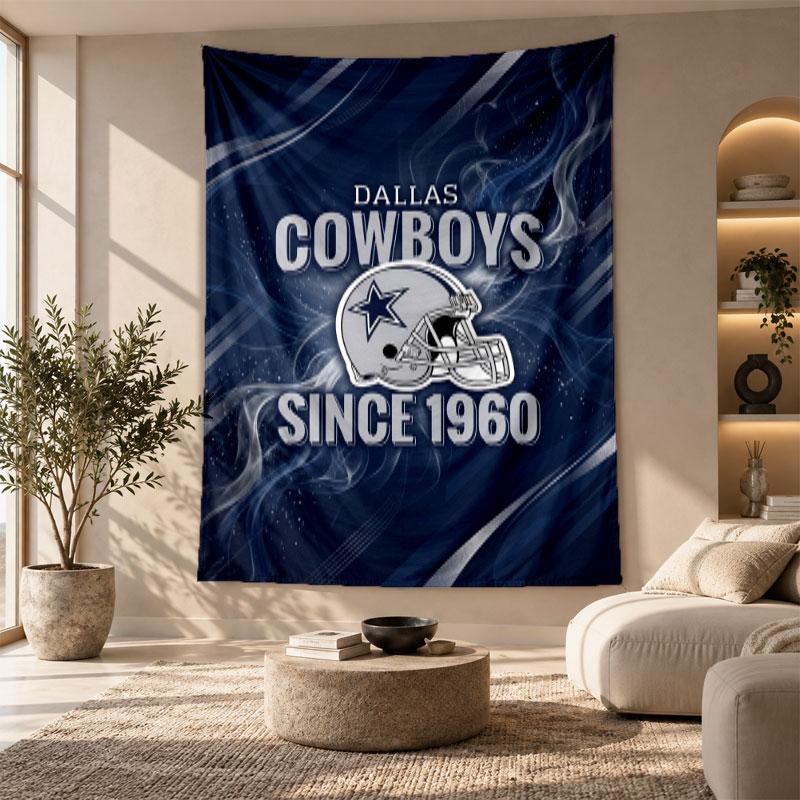 Decorative Tapestry,Dallas Cowboys Printed Wall Art, Lightweight Wall Hanging For Bedroom Background