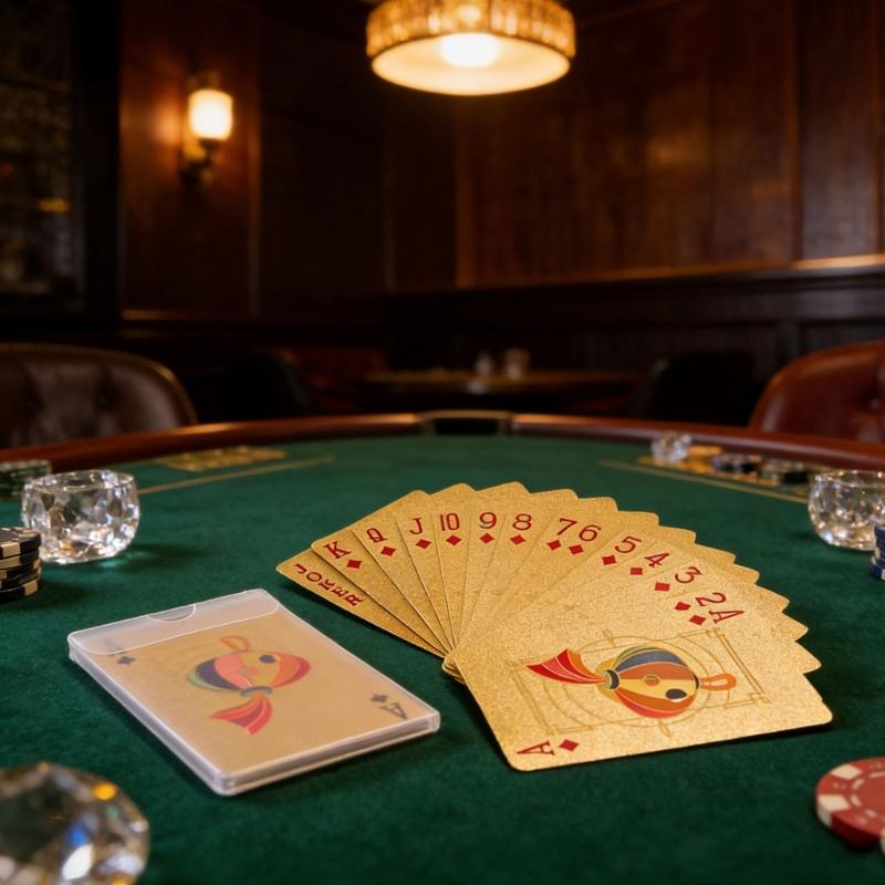 Premium Poker Card Features Lucky Red Theme And Antislip Texture For Long Terms Entertainment