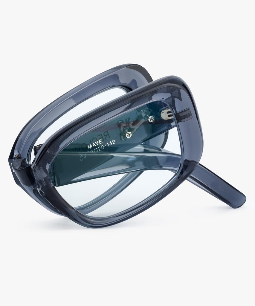 Likkeullou Rc Maye Folder Blue Light Glasses Gray