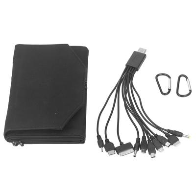 Solar Panel 15W 5V Dual USB Output Portable Folding Solar Charging Panel for Outdoor