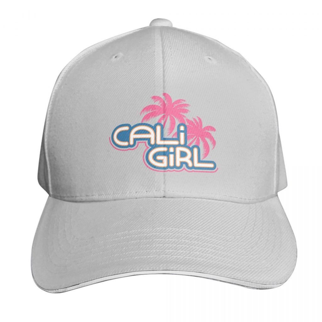 Cali Girl Logo Baseball Cap Fishing Caps Unisex Black Bobble Hat Wild Ball Hat Womens Beach Unisexs