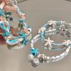 Seaside Vacation Blue Shell Starfish Bracelet Women'S Island Beaded Accessories Bracelet Stacked Jewelry