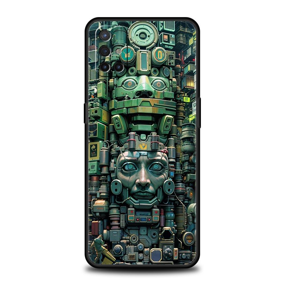 Phone Case For Oneplus 13R 13 12 10T 11 R10 Nord N100 N200 N10 9 9R CE 2 3 Z Pro Lite 5G Soft TPU Cover Vintage Totem Painting
