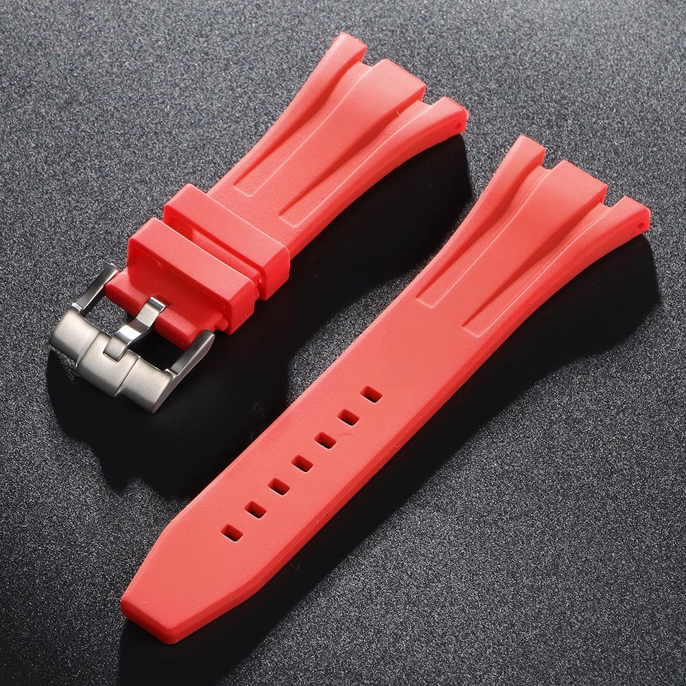 27/28/30mm Silicone Rubber Watchband for AP Royal Oak Offshore 15400 26470 15703 Watch Strap Men Soft Diving Sport Bracelet Band