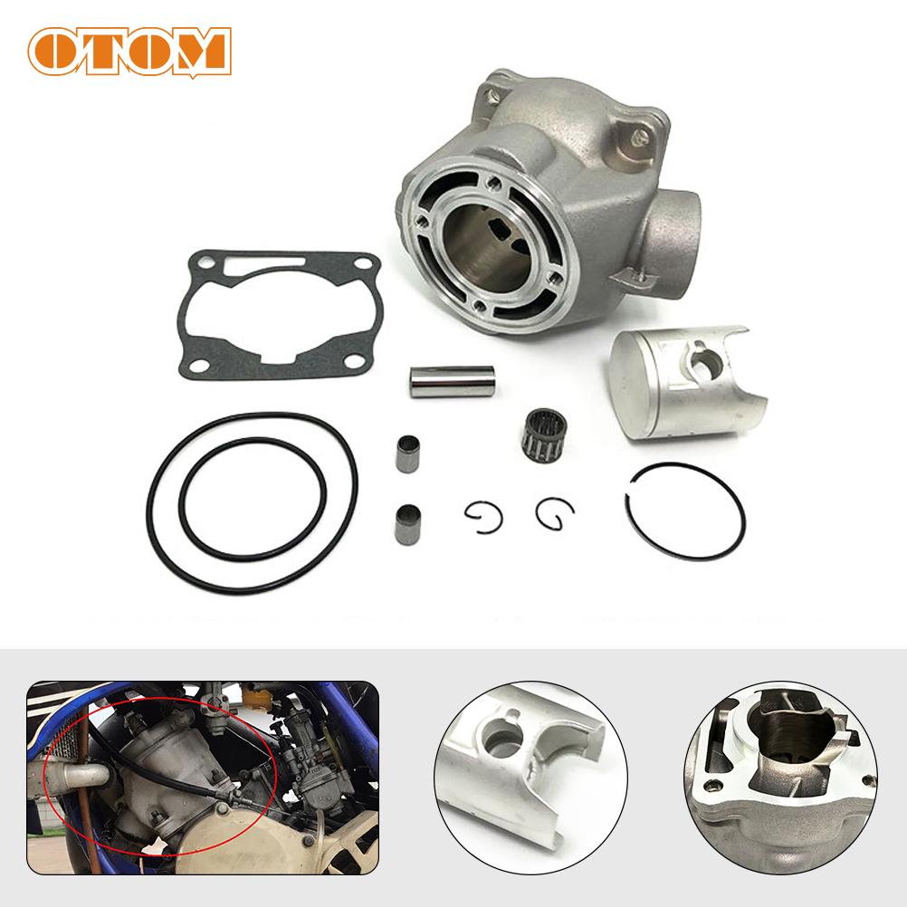 OTOM Motorcycle 47.5mm Cylinder Set 93210-84724/93210-56459/93450-16068 For YAMAHA YZ80 YZ85 Cylinder Block & Piston & Head Base