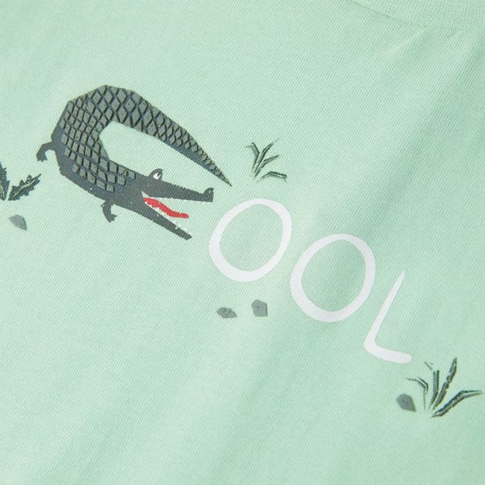 T-shirt enfants à manches courtes vert clair 92/104/116/128/140