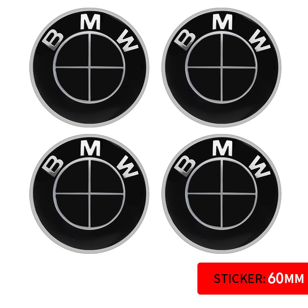 56/60/65mm Car Badge Wheel Center Cover Decal Hub Cap Decor Sticker Auto Modification Accessories For BMW M E36 E46 E60 E90 E39