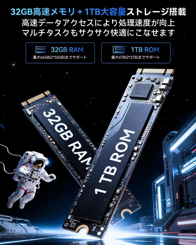 Mini PC for ACEMAGIC Mini PC 13th Generation Gaming Performance Up To 4TB SSD Windows 11 USB WiFi 32GB 8K Compact Mini Computer "Super