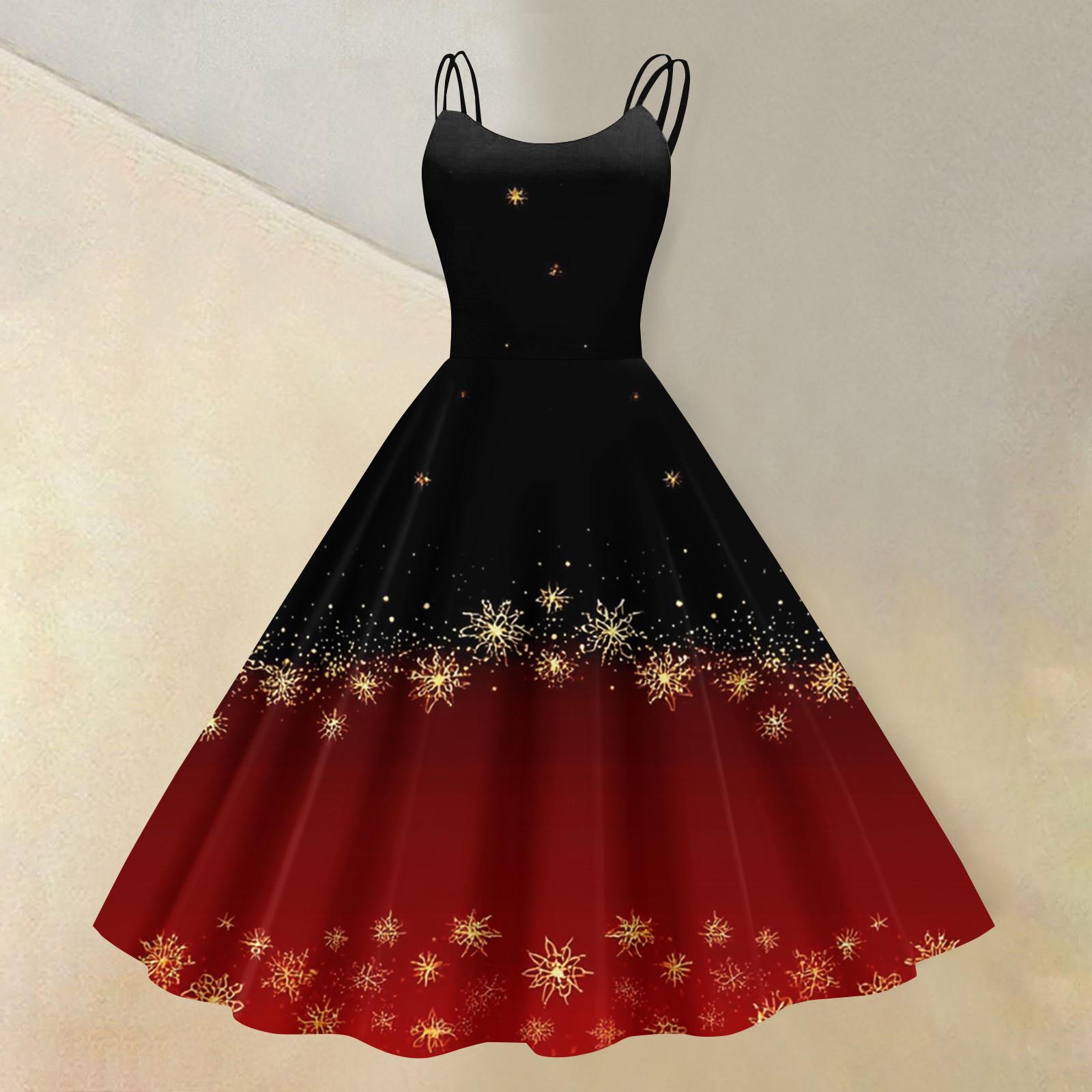 

Женское сексуальное платье с рождественским принтом, открытыми плечами, в стиле панк-ретро XXL