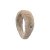 Brown Hat [serre-tete] Mink Fur Band - Ivory