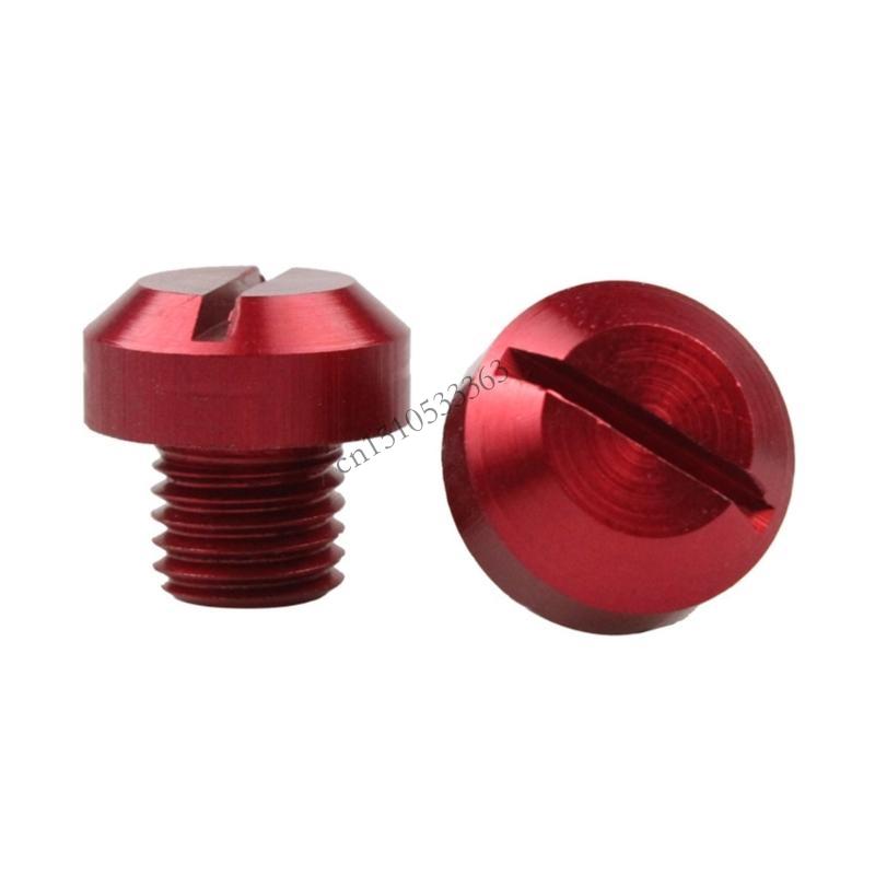 090E Motorcycle Mirrors Hole Plug Screws Cover Caps Thread Adapter Bolts Set of 2