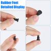 Rubber Feet for Slow Cookers, 12 Pcs Replacement Slow Cooker Legs, Prevent Scratches and Marks, Slow Cookers Ert Accessories (Black)