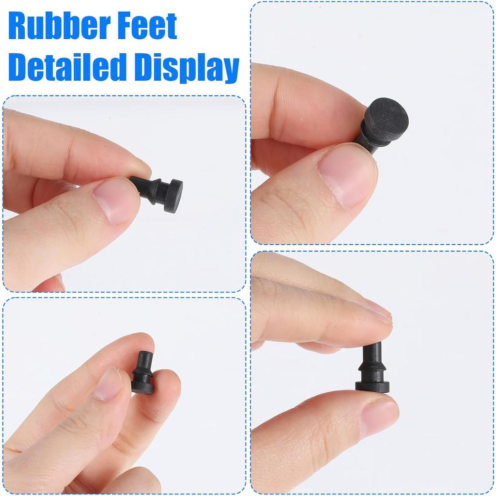 Rubber Feet for Slow Cookers, 12 Pcs Replacement Slow Cooker Legs, Prevent Scratches and Marks, Slow Cookers Ert Accessories (Black)