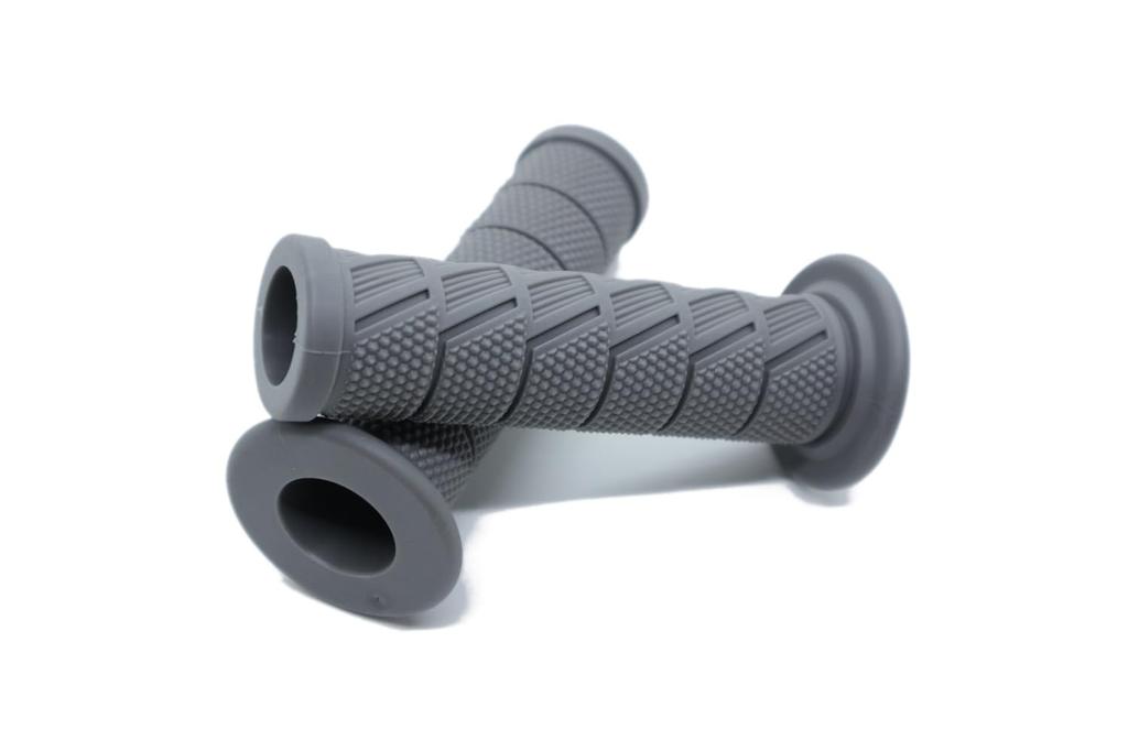 Beatus Retro Design Bike Handle Grip 0.9 inch (22.2 mm) Universal Grip Left and Right Set (Gray)
