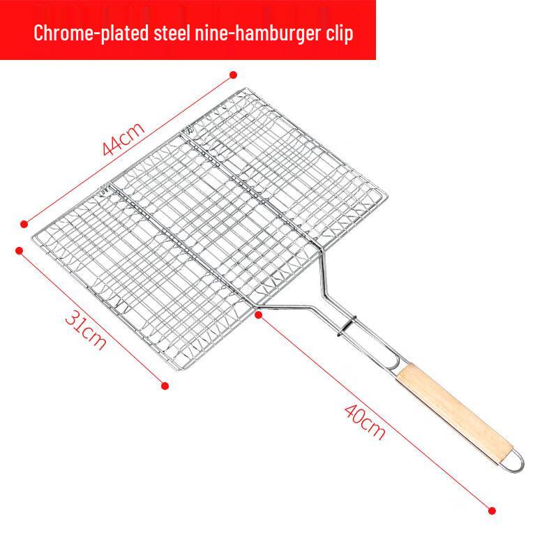 DRIAEN Double-Sided BBQ Burger Grill Tongs