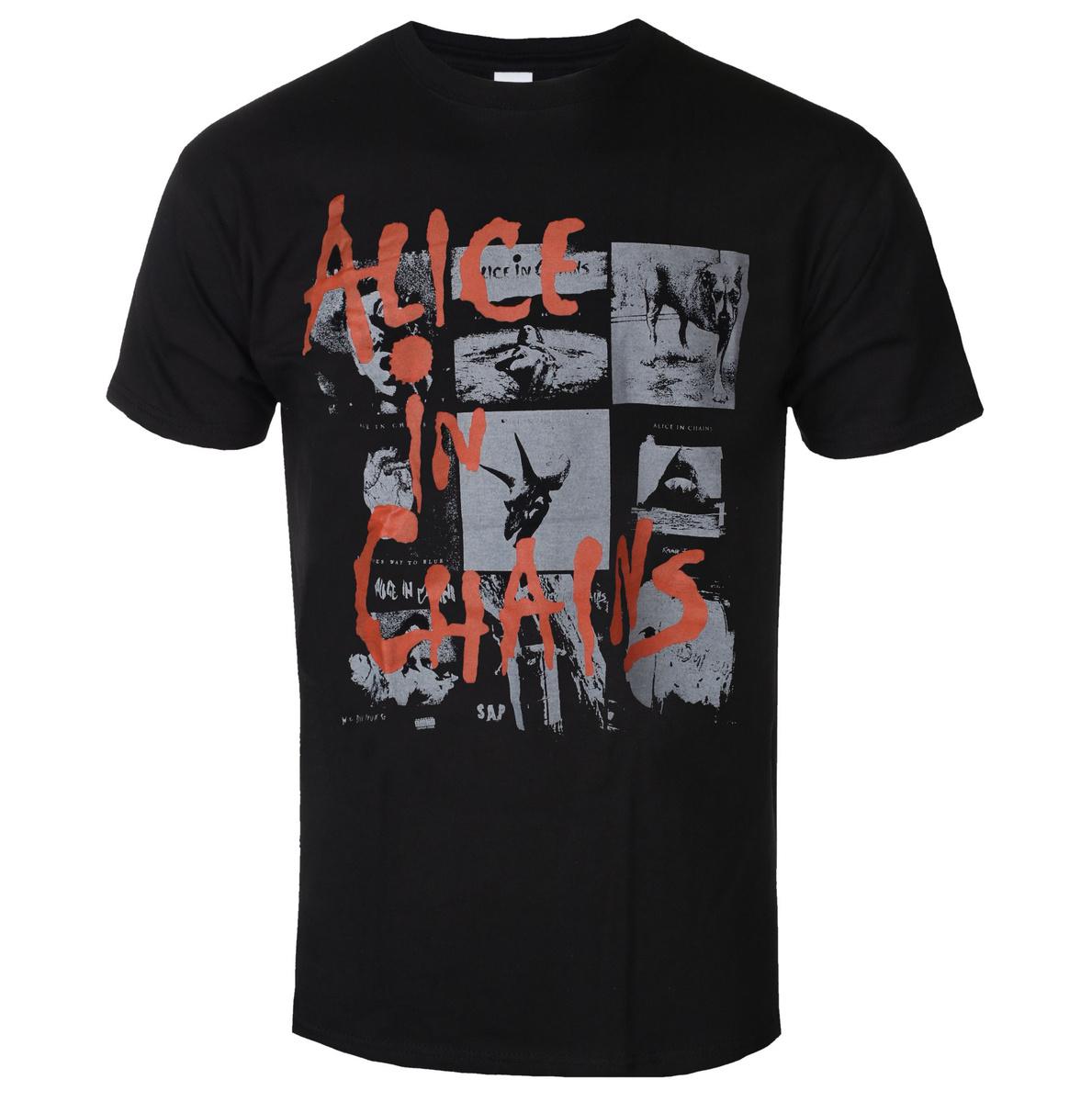 

Alice In Chains - Albums Montage Artistic Patterns Summer T-Shirt Men Women Cotton T-shirt Casual Street Classic Band T-shirt 5XL різнокольоровий