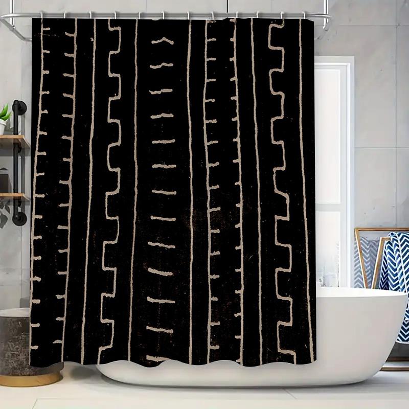 

Shower Curtain Set Waterproof Farmhouse Bathroom Decor Rustic Shower Liner Modern Fabric Backdrop Vintage Country Style Washable W60H190(CM)-1 Pcs