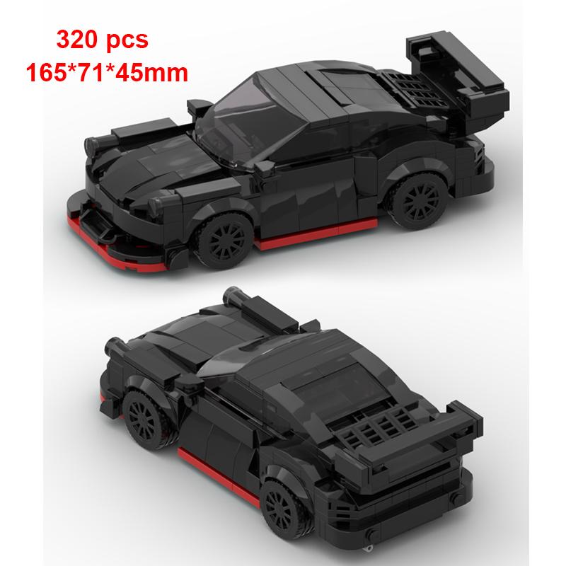 City Speed Sportbil Byggklossar Teknikbil Bil Carro Rennau Voiture Fordon MOC Utbildande Byggleksaker