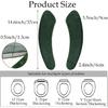 Thick and Warm Toilet Seat Cover, Self-Adhesive Toilet Seat Cushion Cover, Reble Washable Toilet Seat Cover Pad for Winter Bathrooms, Comfortable