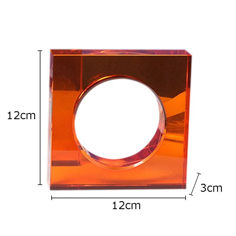 Colorful Geometric Crystal Arch Ornaments Transparent Geometric Square Crystal Statue Desk Decoration Glass Crafts Sculpture