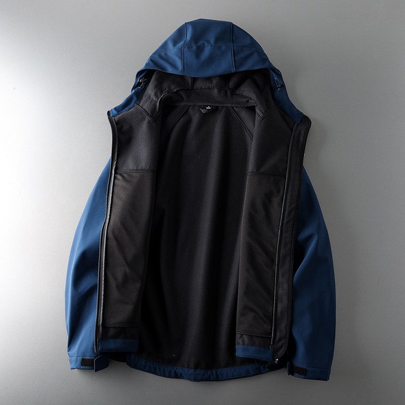 Label Cutting Winter Thicken Thermal Parka Soft Shell Jacket