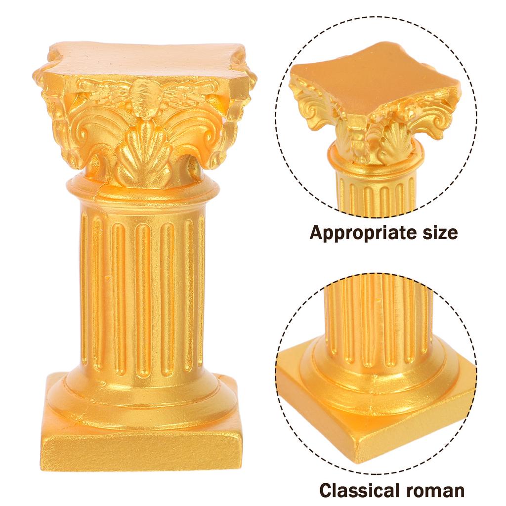 4Pcs Roman Column Pedestal Resin Mini Roman Pillar Holder Wedding Table Christmas Decor Home Decoration