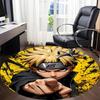 1PC Naruto Office Round Area Rug Suitable For Office, Under Office Chairs Bedroom Living Room Home Decor, Room Deco T1224005