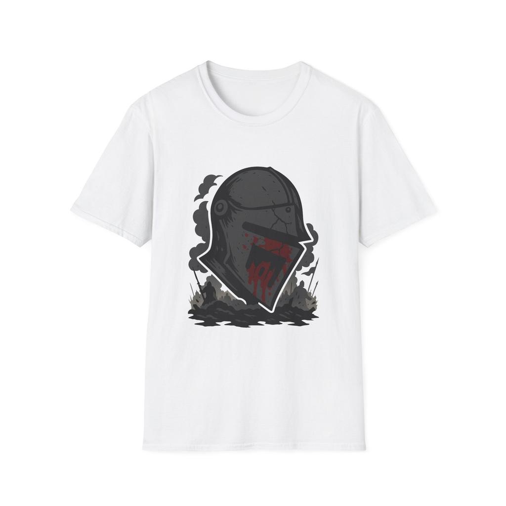 Unisex Softstyle T-Shirt Medieval Helmet Battlefield War Autumn