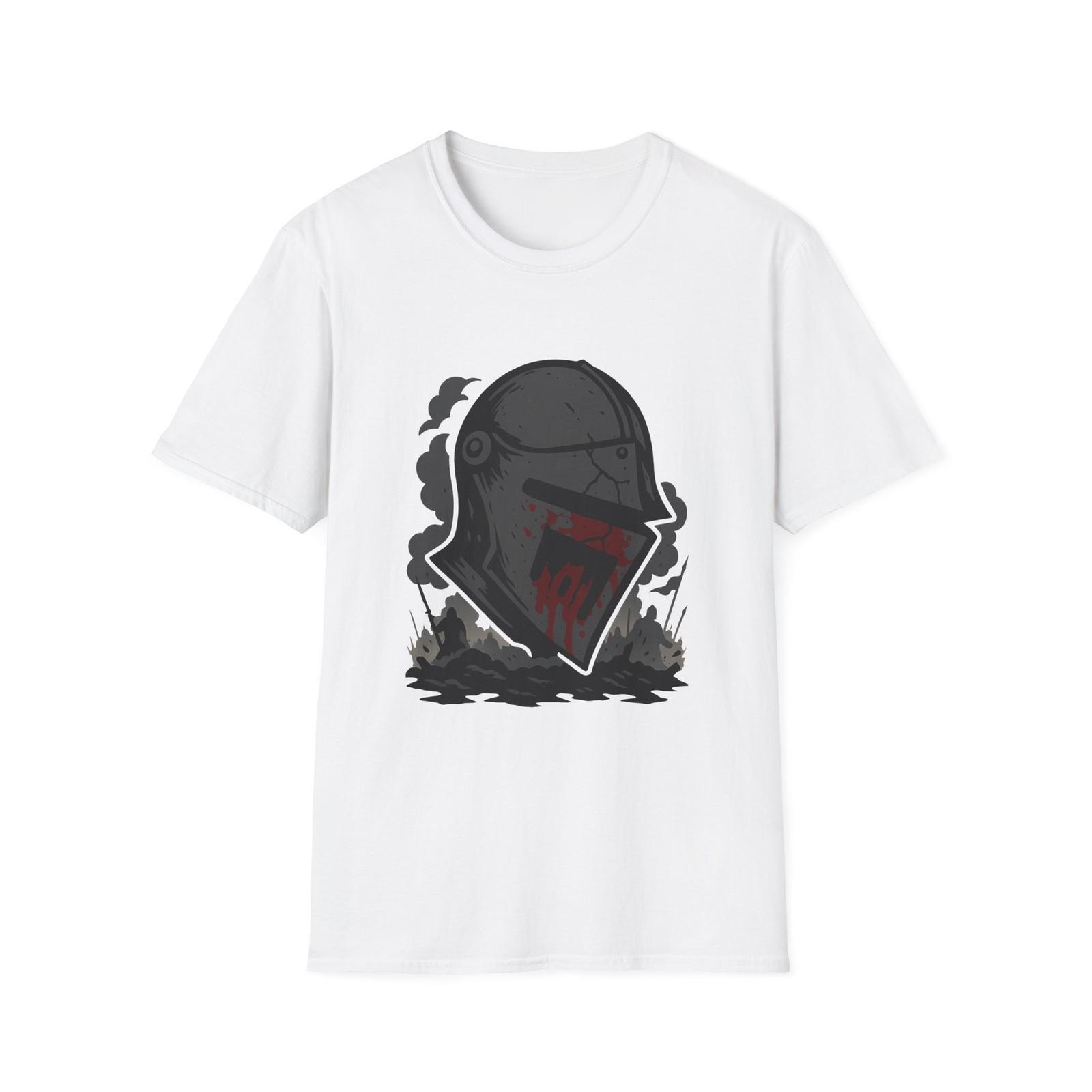 Unisex Softstyle T-Shirt Medieval Helmet Battlefield War Autumn S