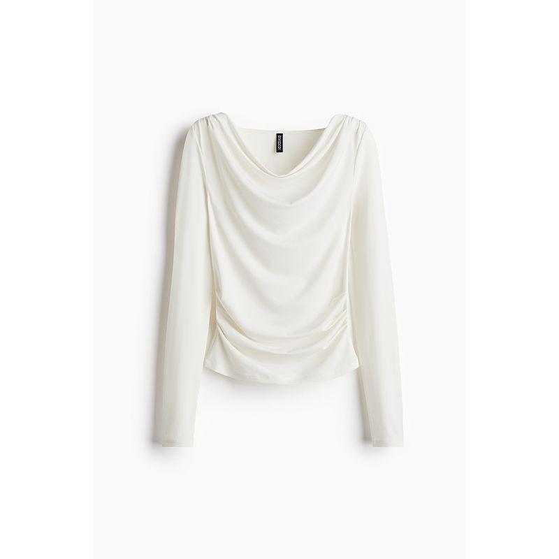 

HM Женская одежда Летняя Повседневная и Удобная Приталенная Простая Футболка 1259456