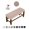 Solid Pineapple Checkered Bench Cover Non Slip Full Wrap Elastic Seat Protector For Home Dining Room Furniture