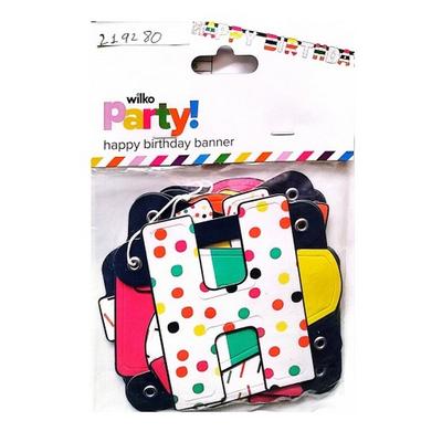 Wilko Happy Birthday Banner