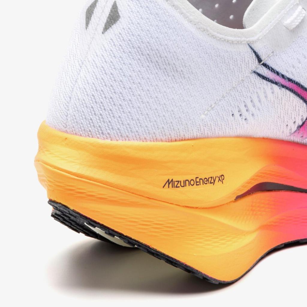 Mizuno Wave Rebellion Pro 3 Running Shoes, White/Pink/Orange, Size 26.5 Cm, 2E