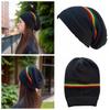 Striped Color Jamaica Knitted Hat Hip Hop Hat Skull Caps Weaving Reggae Hat  Winter Autumn