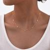 Women's Stainless Steel Bowknot Necklace 18K Gold Plated Luxury Charm Bracelet Trendy Bohemia Jewelry Set Party Birthday Gift