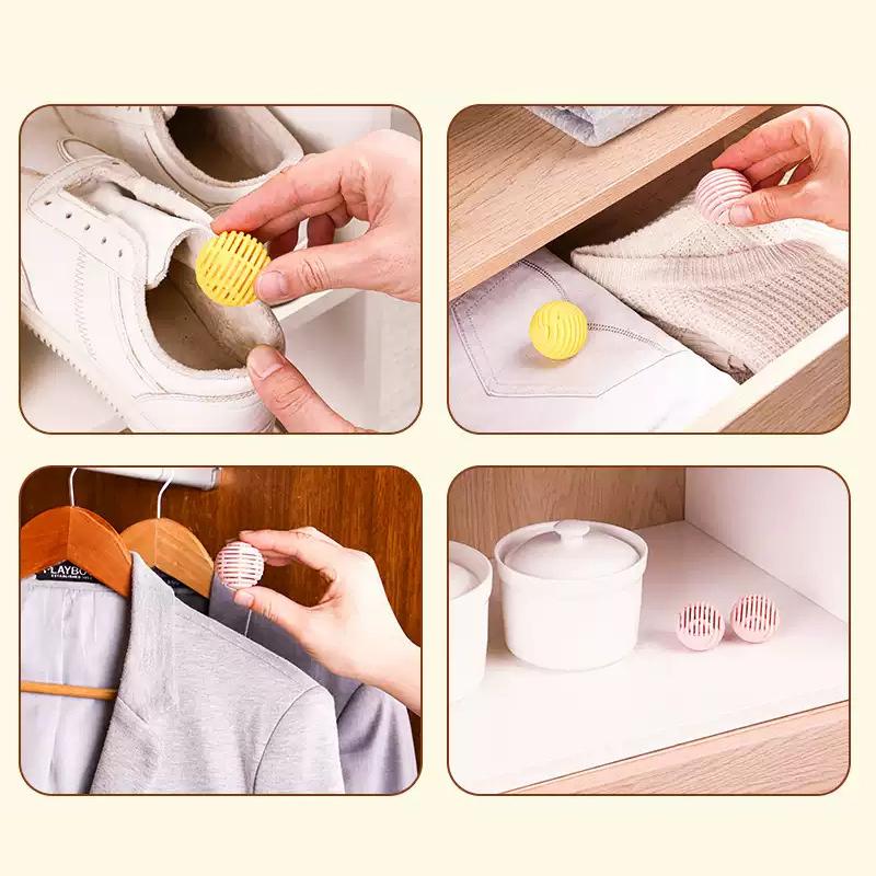 Deodorizer Freshener Balls Long-Lasting Aromatic, Mildew And Insect Proof For Wardrobe, Shoe Cabinet, Bathroom, Gym Bag And Car