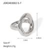 Stainless Steel Geometric Silver Ring - High-end, Niche Finger Ring, Titanium Steel Hand Accessory