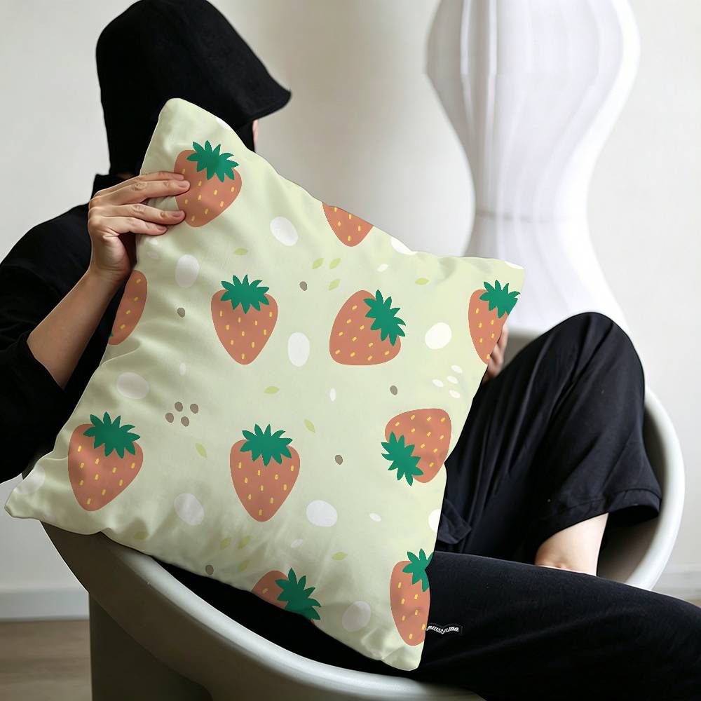Fashion Strawberry Pillow Gift Home Office Decoration Bedroom Sofa Car Cushion Cover case x