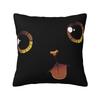 Cute Black Cat Minimalist Tongue By Tobe Fonseca Square Pillowcase Pillow Cover Cushion Zip Decorative Throw Pillow for Home Car