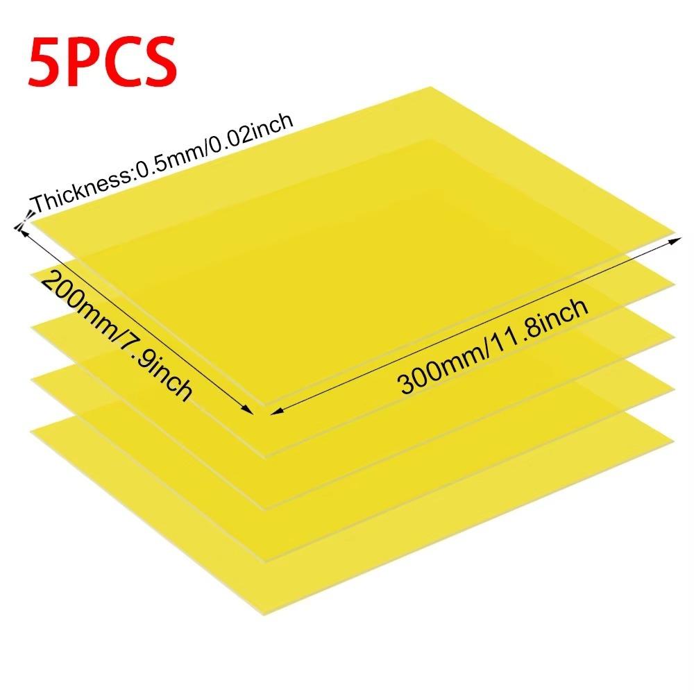 High Temperature Resistant Epoxy Board Yellow Circuit Insulation Board Protection Board  Battery