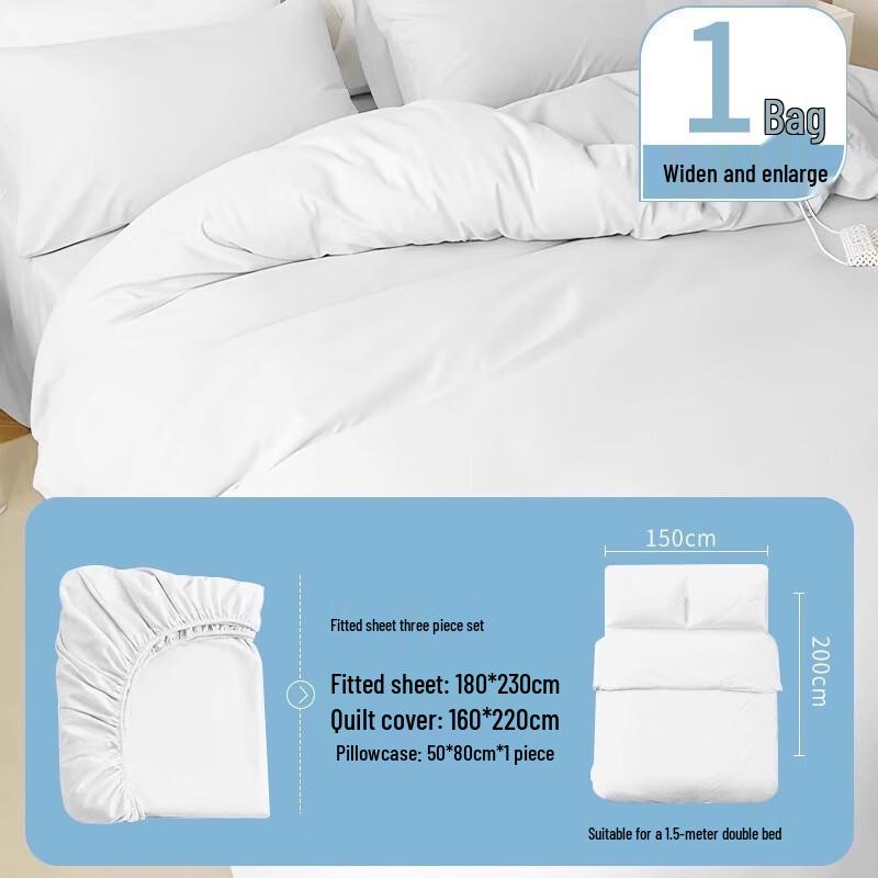 Manledao Disposable 3-Piece Fitted Bedding Set