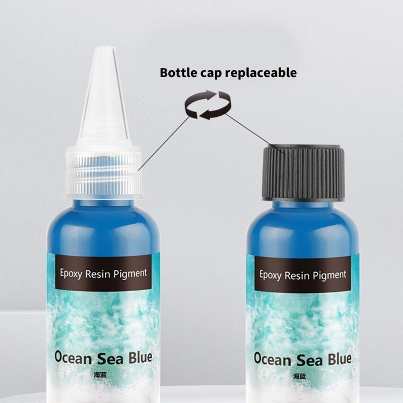 100ml Epoxy Resin Pigment Set with Colors High Concentration Opaque Resin Dye for UV Resin Crafts and Cell Effects