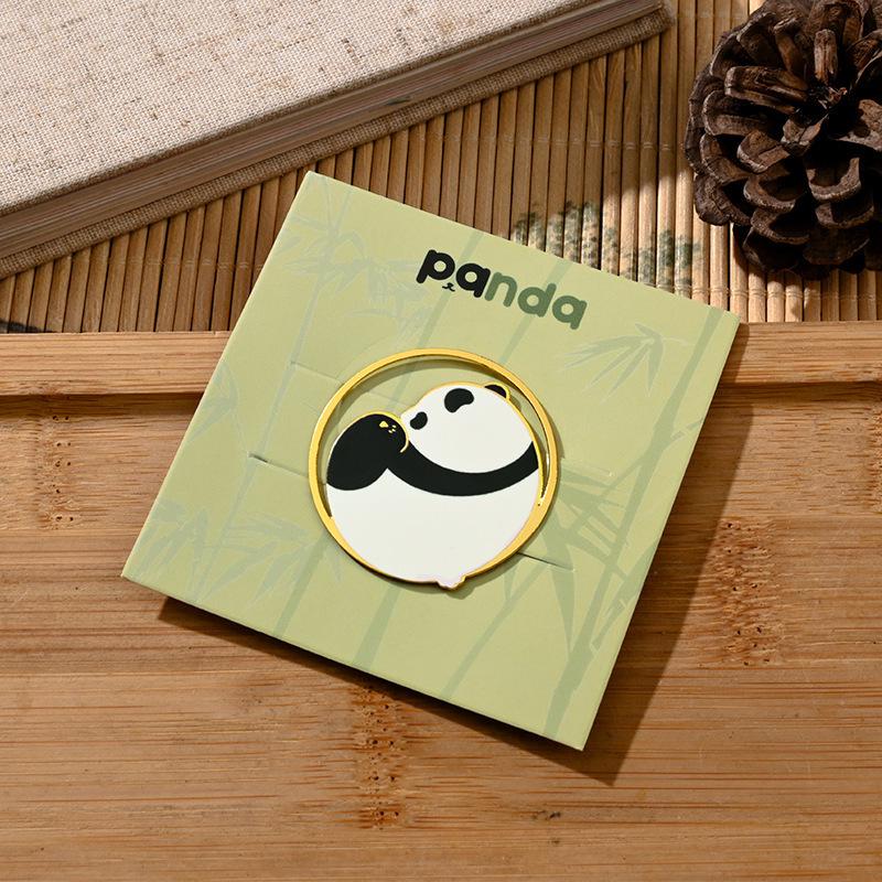 Panda Bookmark: Classic Chinese Metal Page Clip from Palace Museum Collection