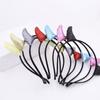 Sequins Halloween Hair Hoop Cloth Cow Horn Hairband Funny   Adult
