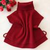 White Knitted Turtleneck Fake Collar Women Detachable Collars Winter False Collars Woman Black Removable Faux Col Half Shirt
