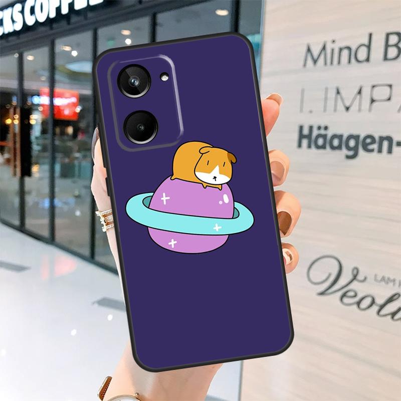 Lustiger Meerschweinchen-Ballon-Case für Realme GT7 Pro GT6 11 12 13 14 15 Pro Plus C55 C53 C35 C33 C61 C65 C67 C53 C71 C75