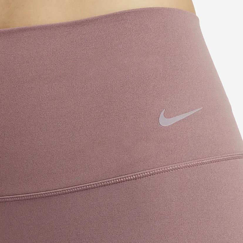 Nike Zenvy Air Series Solid Color High Waist Quick Dry Tight Sports Long Pants Women Bottoms Smoke-Gray Purple-Red DQ6014-208