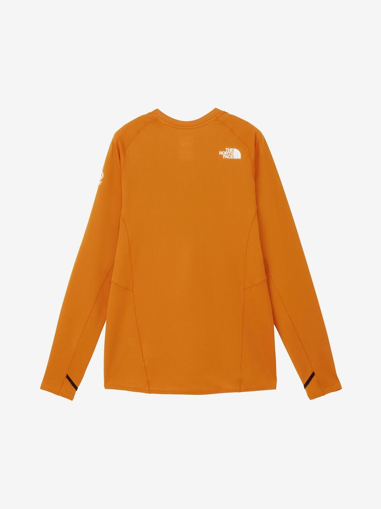 The North Face Expedition Dry Dot Crew Long Sleeve Yam Size XL T-Shirt, Unisex, Adult, Orange,