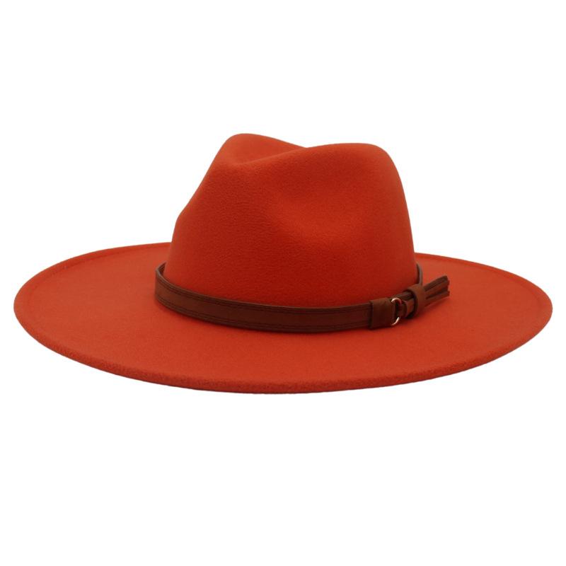 Cashmere Brim Jazz Hat Lady Gentleman Top Hat Party Banquet Coat With Hat